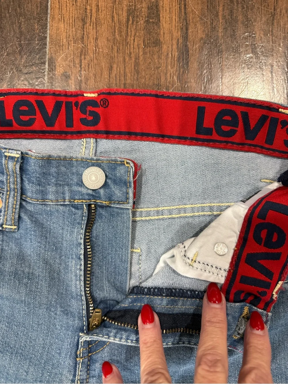 Levi’s 511 Boys Slim Jeans 12 Reg Light Wash Stretch, Adjustable Waist!